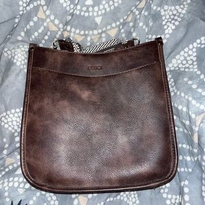 Cluci Dark Brown Crossbody Bag